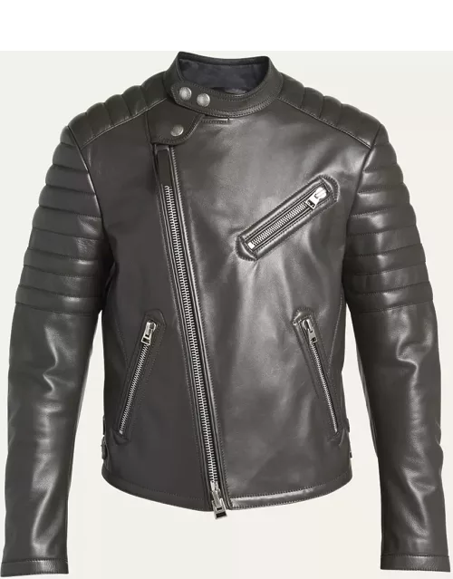 Men's Leather Moto Jacket