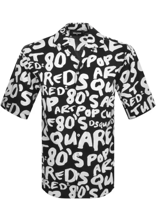 DSQUARED2 Pop 80 Bowling Shirt Black