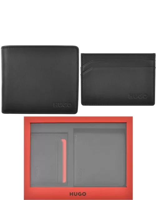 HUGO Wallet And Card Holder Gift Set Black