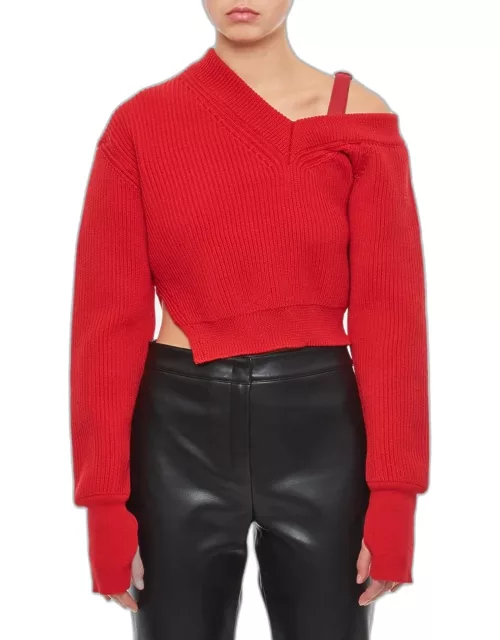 Jacquemus La Maille Seville Wool Sweater Red