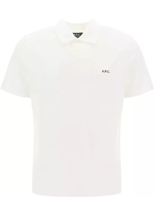 A. P.C. austin polo shirt with logo embroidery