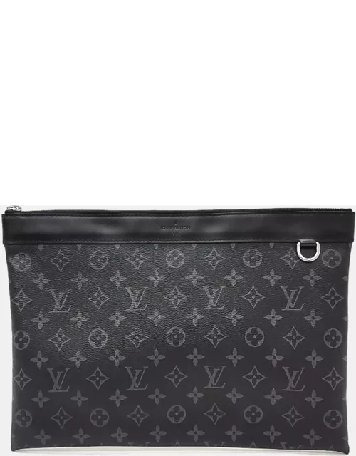 Louis Vuitton Black Eclipse Monogram Canvas Pochette Clutch Bag