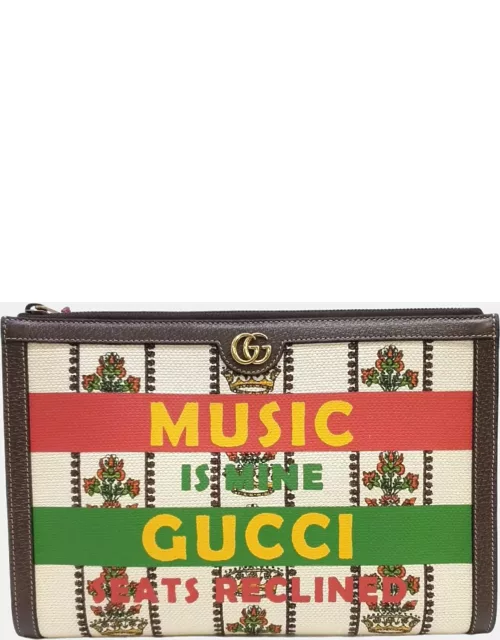 Gucci Multiclore Canvas 100th Anniversary Clutch Bag