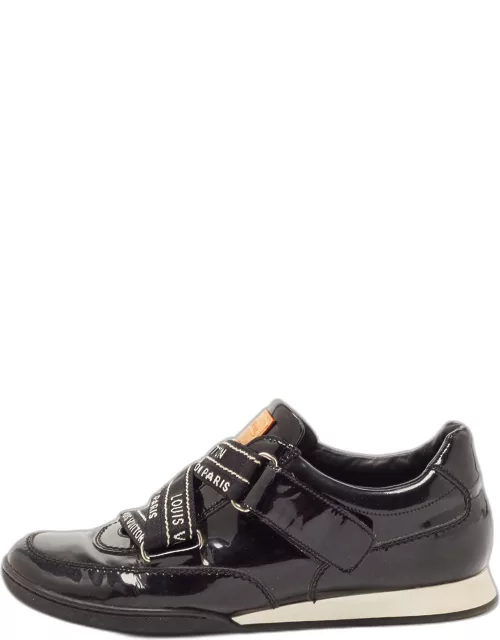 Louis Vuitton Black Patent Leather Sneaker