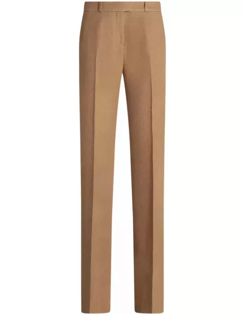 Pressed-crease tailored trouser