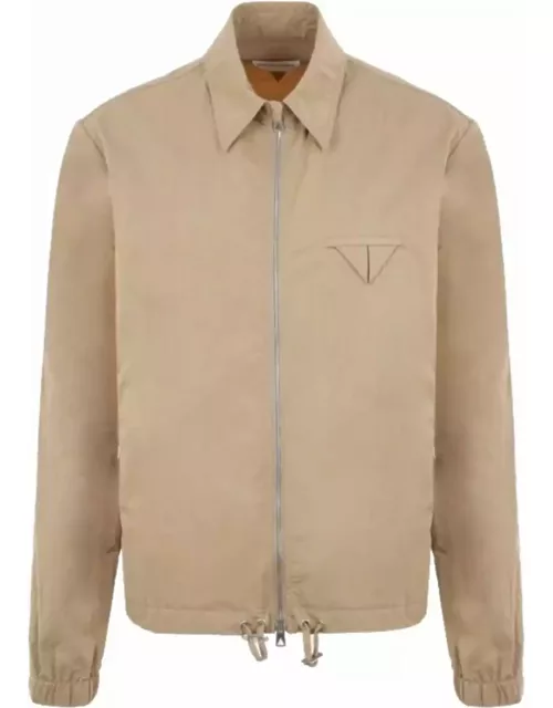 Tech Nylon Jacket With Triangle Pocket