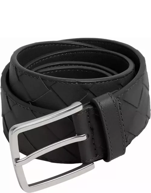 Black braided pattern belt