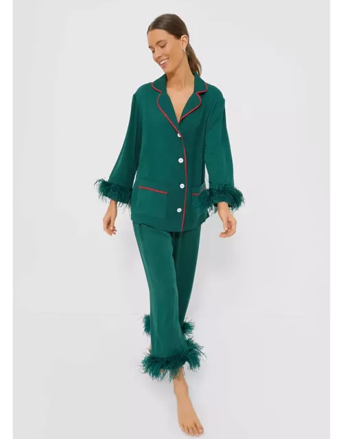 Pine Green Party Pajama Set