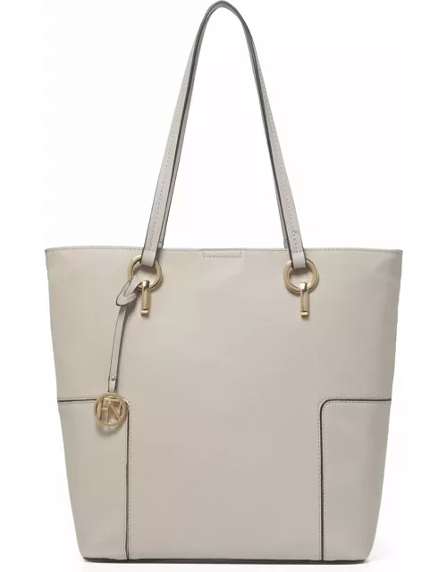 Forever New Women's Hayley North South Tote Bag in Grey Polyurethane/Polyester