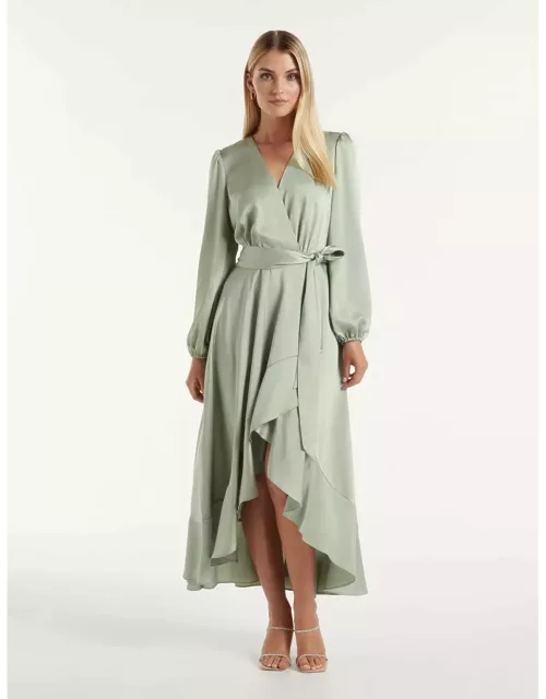 Forever New Women's Susanna High-Low Dress in Sage