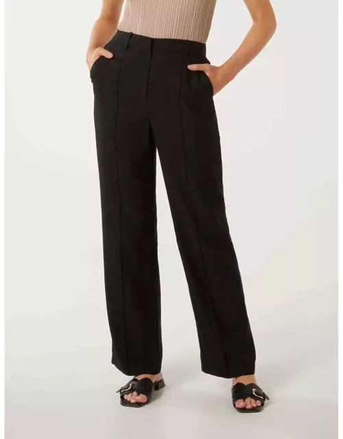 Forever New Women's Robyn Relaxed Straight-Leg Pants in Black