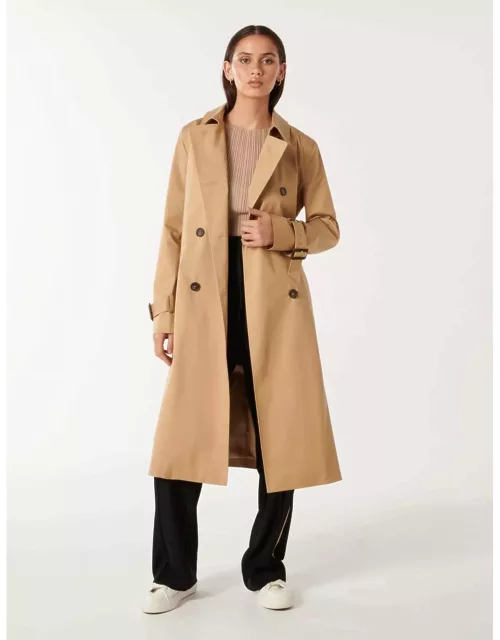 Forever New Women's Jacinta Classic Trench Coat in Came