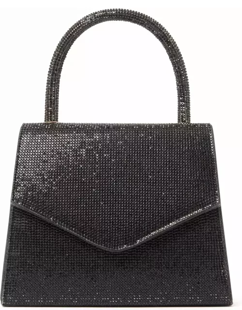Forever New Women's Skye Sparkle Top Handle Bag in Black Polyester/Glass/Polyester