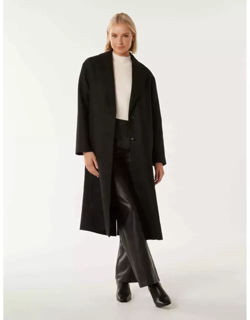 Forever New Women's Jackie Drop-Shoulder Coat in Black