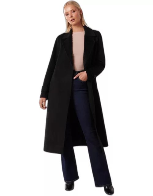 Forever New Women's Devon Felled Coat in Black