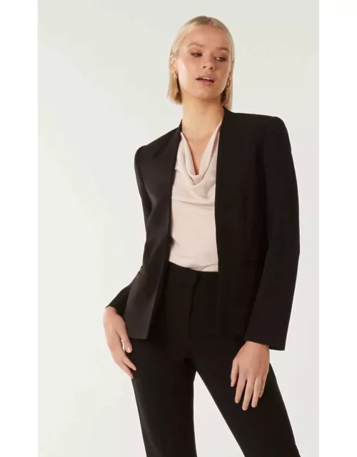 Forever New Women's Pam Fitted Blazer Jacket in Black