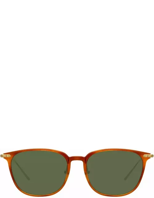 Linda Farrow Linear Wright A C11 Rectangular Sunglasse