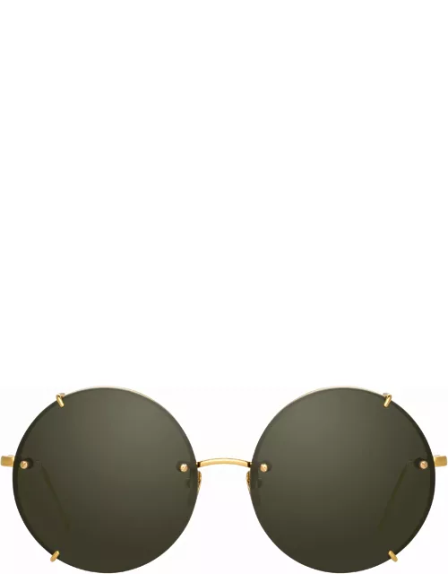 Linda Farrow 728 C4 Round Sunglasse