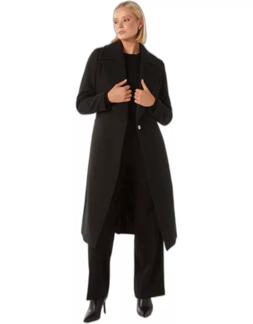 Forever New Women's Amanda Belted Wrap Coat in Black
