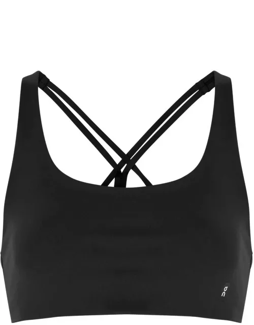 ON Movement Stretch-jersey bra top - Black - XS (UK6 / XS)
