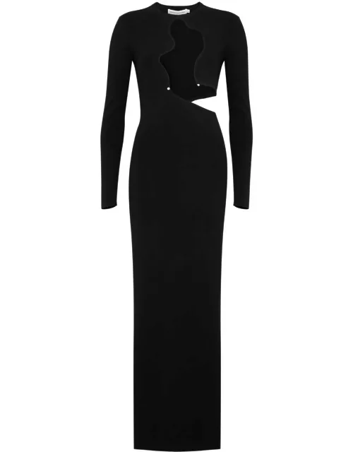 Christopher Esber Salacia Cut-out Ribbed Maxi Dress - Black - S (UK8-10 / S)