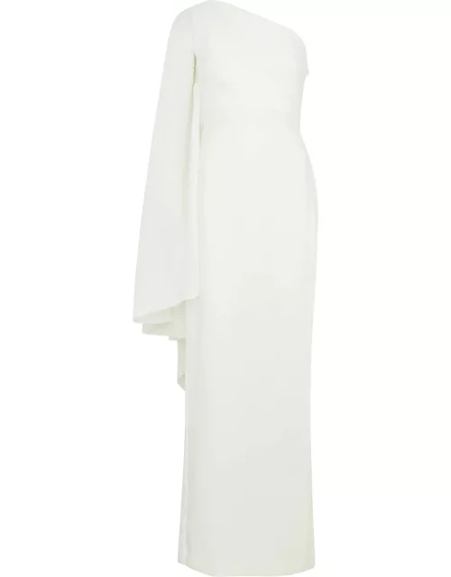 Solace London Lillia One-shoulder Maxi Dress - Cream - 16 (UK16 / XL)