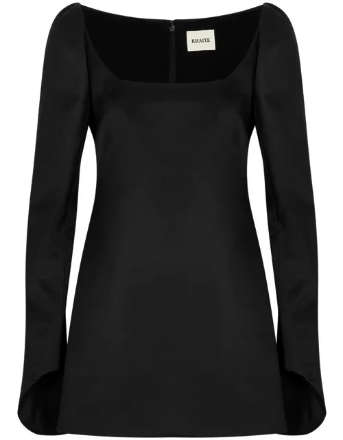 Khaite Tate Satin Mini Dress - Black - 6 (UK10 / S)