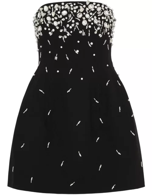 Jonathan Simkhai Arta Crystal-embellished Crepe Mini Dress - Black - 2 (UK6 / XS)