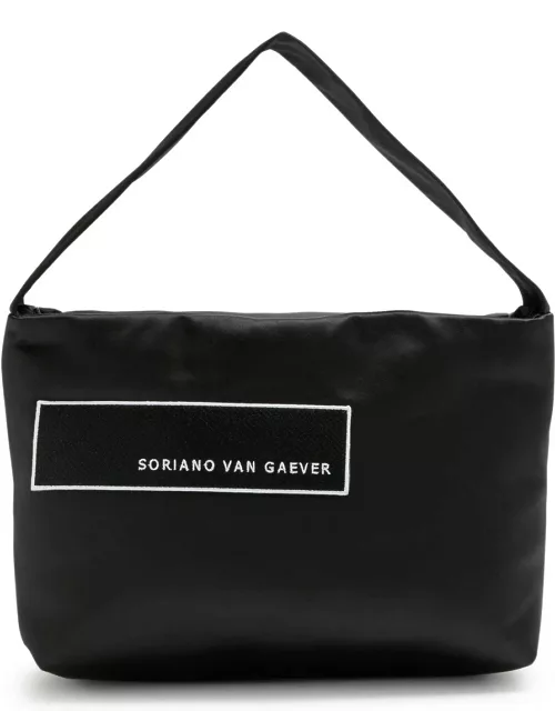 Soriano Van Gaever Tara Satin top Handle bag - Black