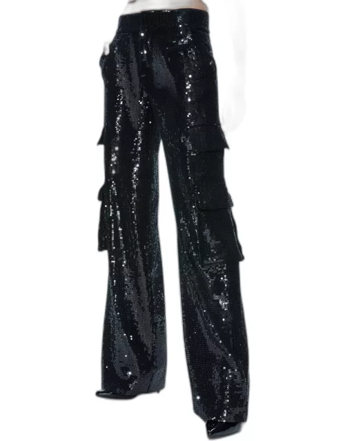 Hayes Sequined Wide-Leg Cargo Pant