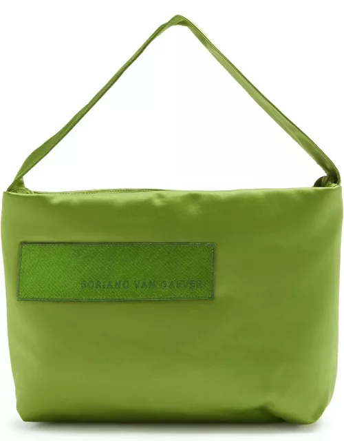 Soriano Van Gaever Tara Satin top Handle bag - Green