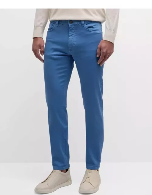 Men's Cotton-Stretch Slim 5-Pocket Pant