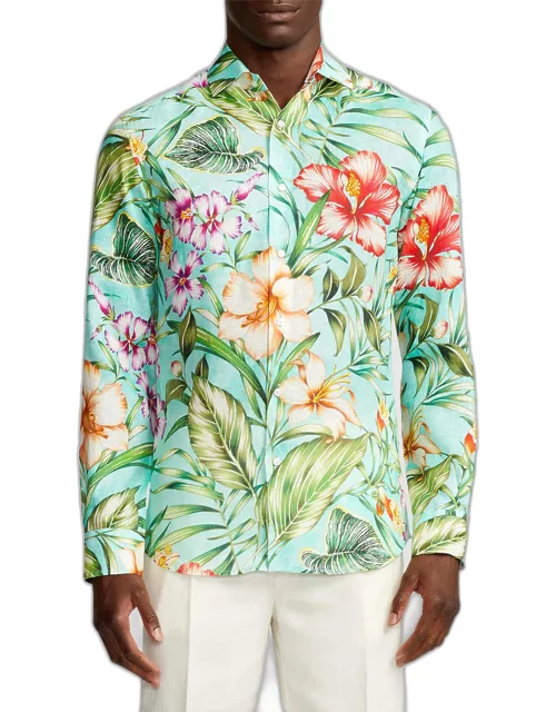 Men's Serengeti Delano Floral Button-Down Shirt