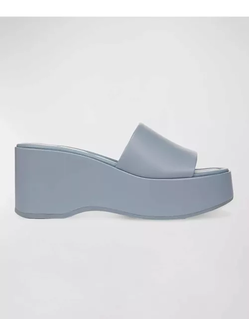 Polina Leather Slide Platform Sandal