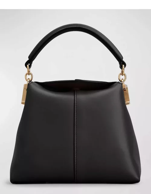 Micro Leather Top-Handle Bag