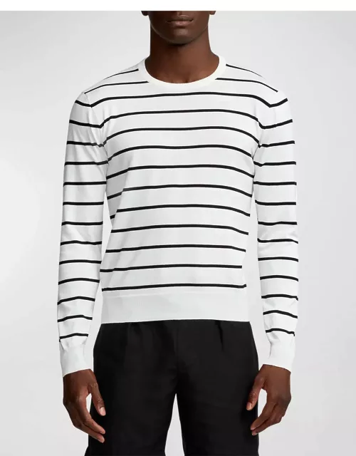 Men's Striped Crew Sweater