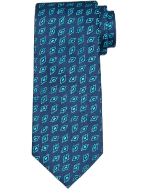 Men's Woven Diamond Silk Tie