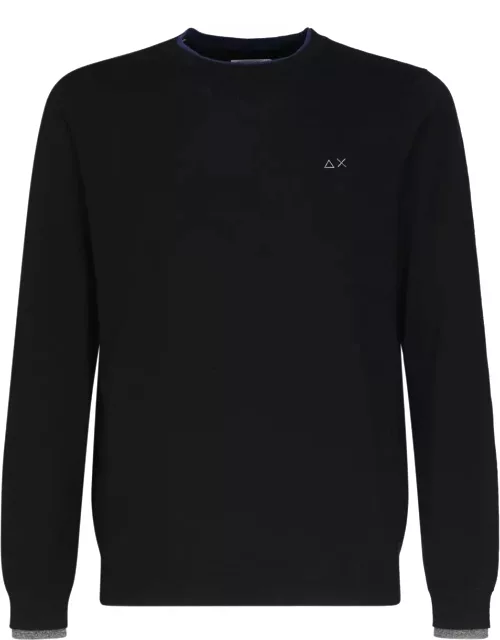 Sun 68 Sweater With Embroidered Logo