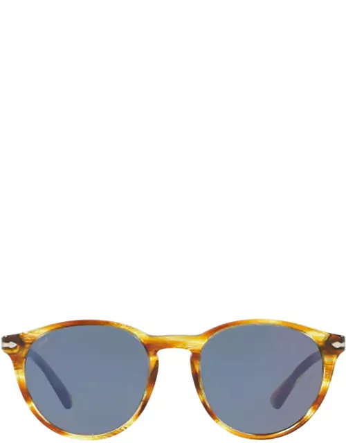 Persol Po3152s Brown Striped Yellow Sunglasse