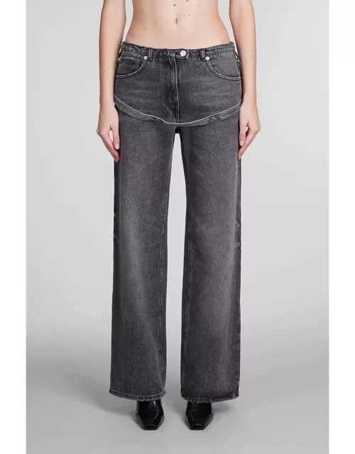 Courrèges Jeans In Grey Cotton