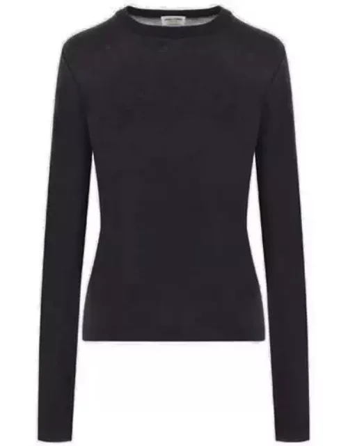 Saint Laurent Sweater In Cashmere, Wool And Silk