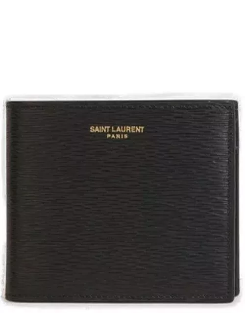Saint Laurent Logo Engraved Bifold Wallet
