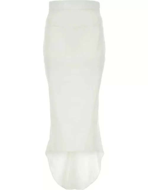 Prada High-low Hem Cut Midi Skirt