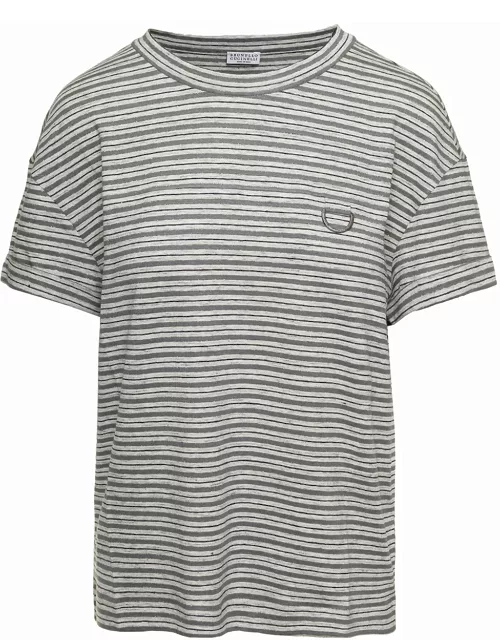 Brunello Cucinelli Striped Short-sleeve T-shirt