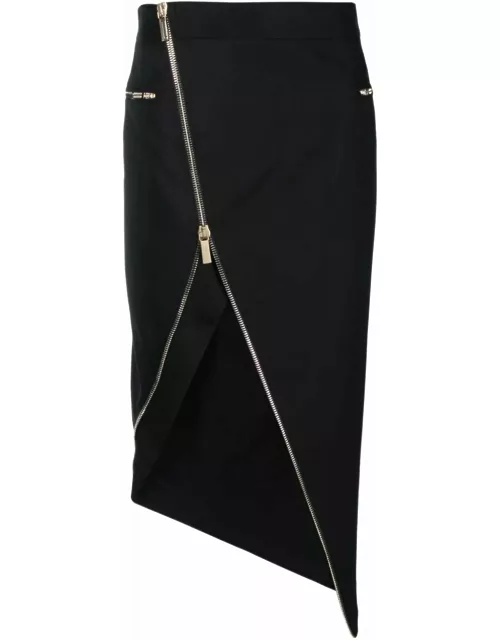 Genny Black Asymmetric Skirt
