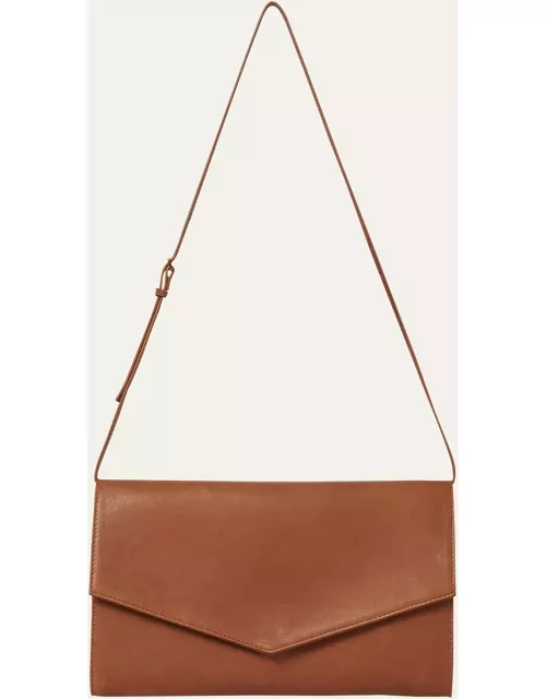Large Envelope Crossbody Bag in Napa Leather