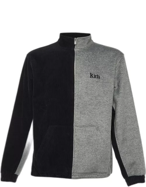 Kith Black & Grey Wool Zip Front Jacket