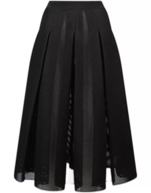 Max Mara Midi Skirt In Mesh Effect Jersey