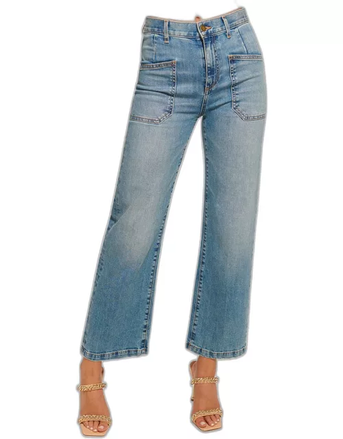 Zoey High-Rise Straight-Leg Jean