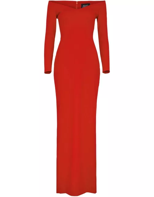 Solace London Tara Crepe Maxi Dress - Red - 10 (UK10 / S)